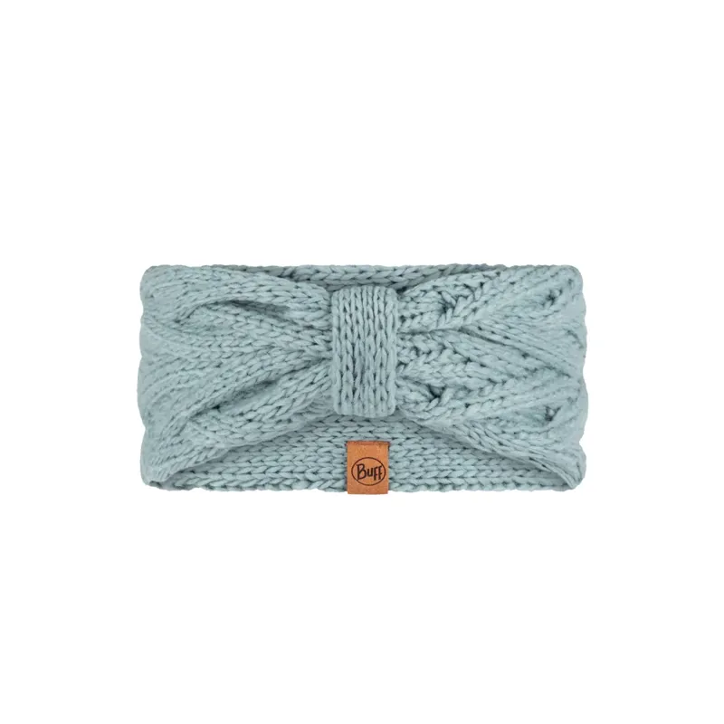 Buff Knitted Headband Caryn in Blue Glass