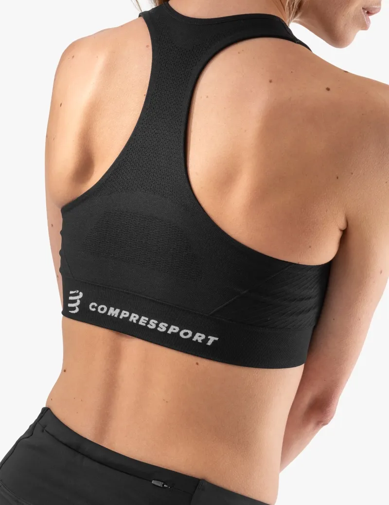 CompresSport Feelfree Seamless Running Bra in Black-10