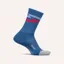 Feetures Elite Light Cushion Mini Crew Unisex Socks in Blue Track