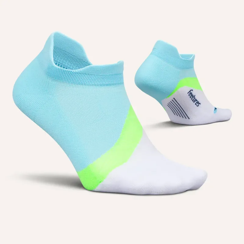 Feetures Elite Light Cushion Tab Unisex Socks in Cool Plunge-1