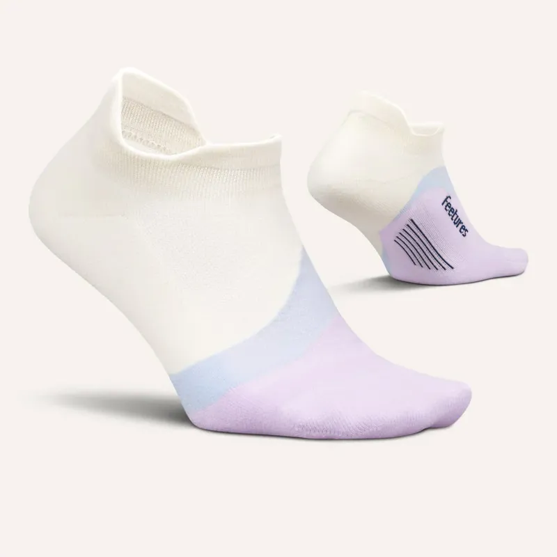 Feetures Elite Light Cushion Tab Unisex Socks in Lilac Breeze-1