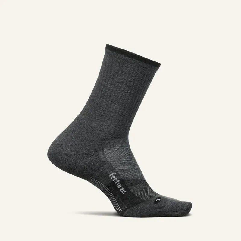 Feetures Trail Max Cushion Mini Crew Unisex in Grey