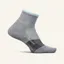 Feetures Trail Max Cushion Quarter Socks Unisex in Light Grey