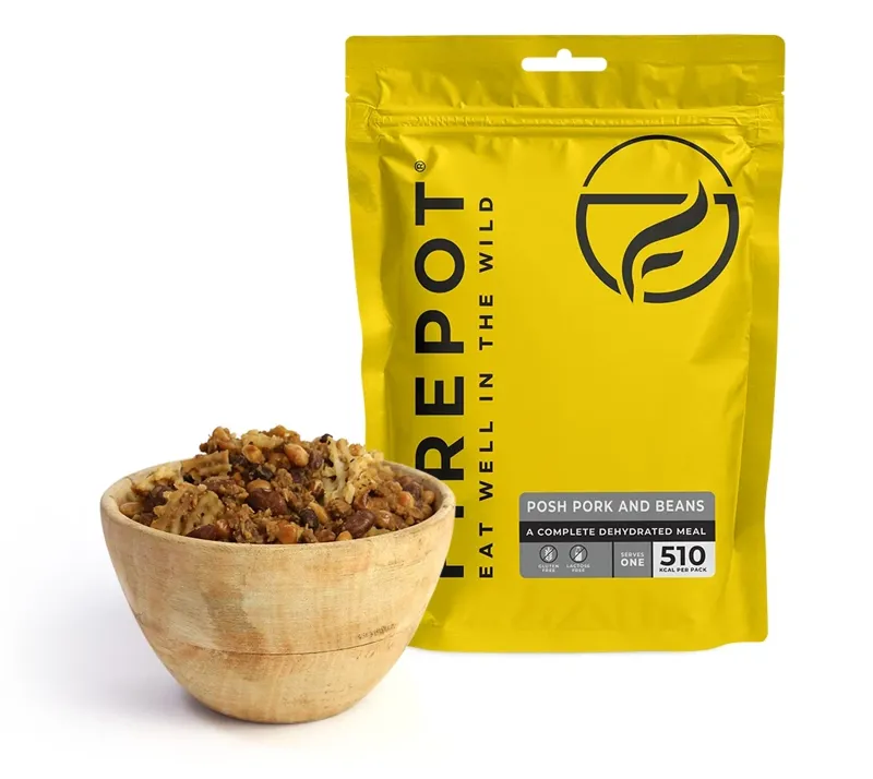 Firepot Food Posh Pork and Beans Dehydrated Meal 135g/510kcal