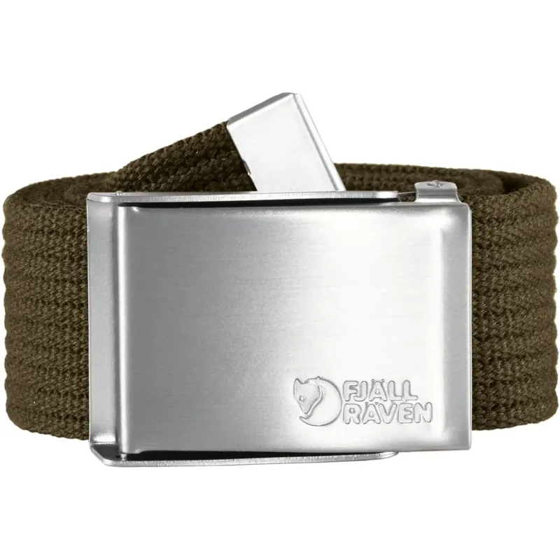 Fjallraven Canvas Belt in Dark Olive