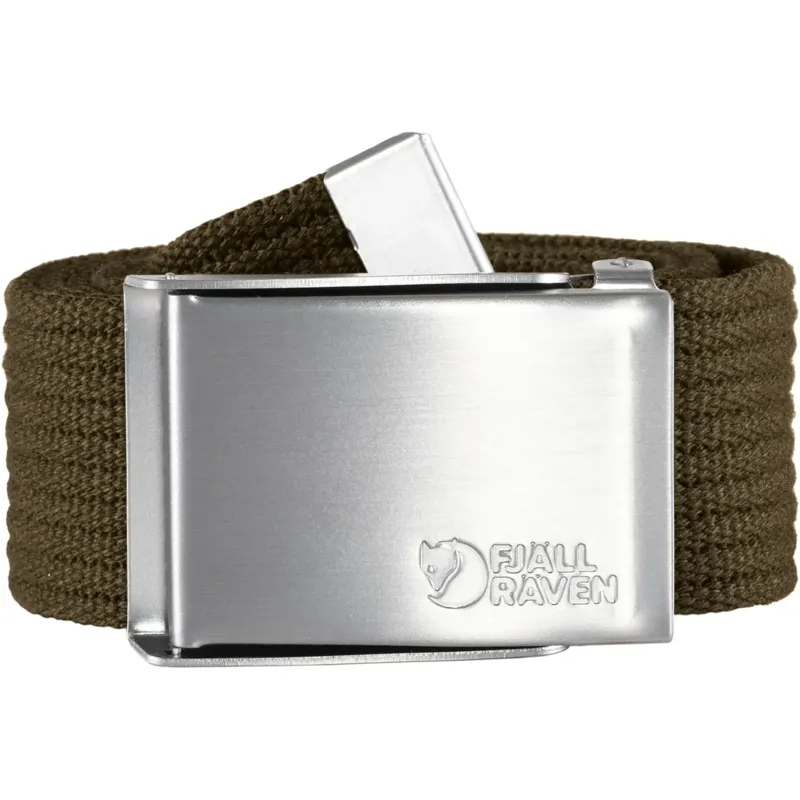 Fjallraven Canvas Belt in Dark Olive