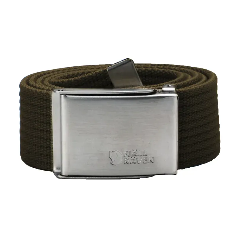 Fjallraven Canvas Belt in Dark Olive-1