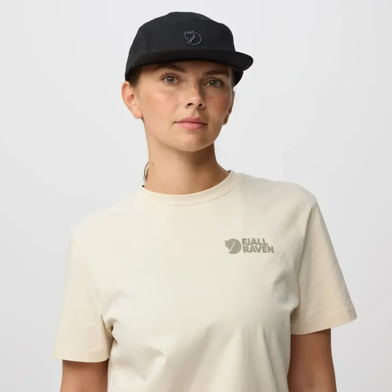 Fjallraven Flat Brim Cap in Black-2