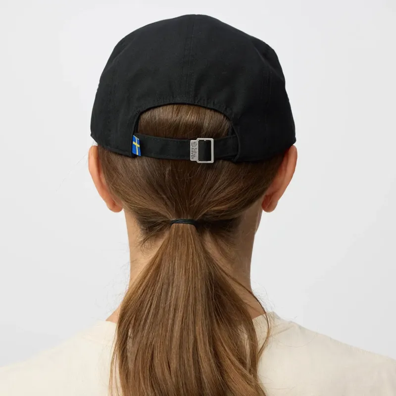 Fjallraven Flat Brim Cap in Black-4