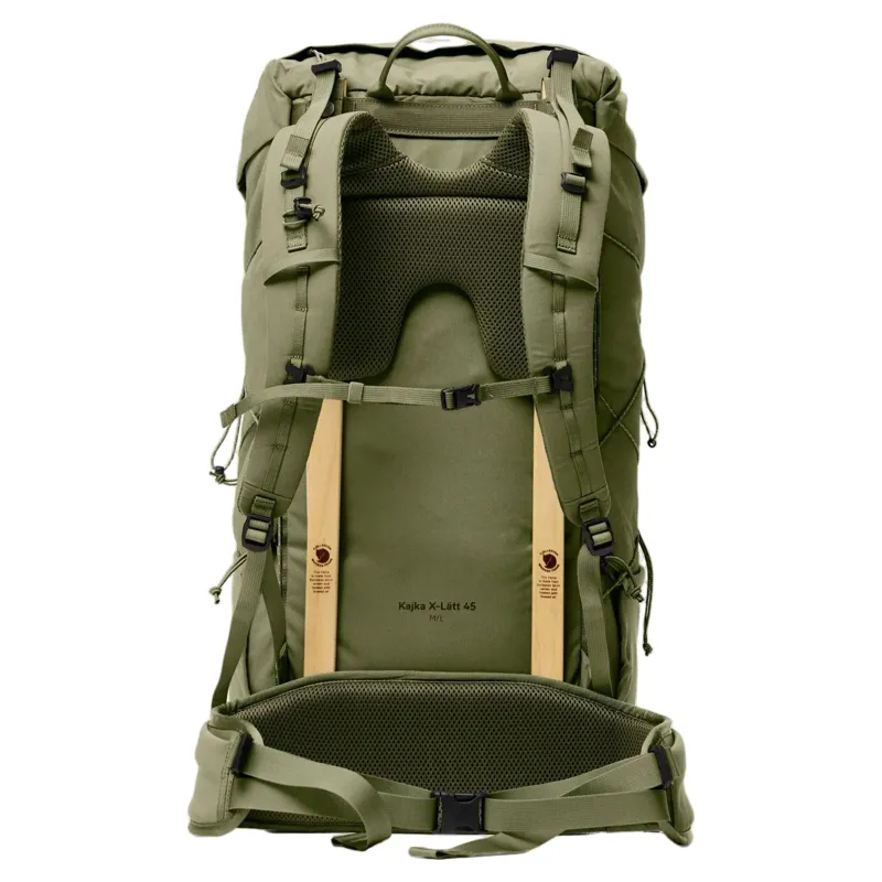 Fjallraven Kajka X-Latt 45 M/L Lightweight Backpack in Green-1
