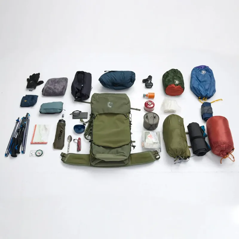 Fjallraven Kajka X-Latt 45 S/M Lightweight Backpack in Green-10