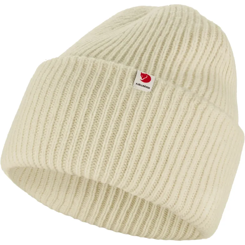 Fjallraven Heavy Beanie in Chalk White