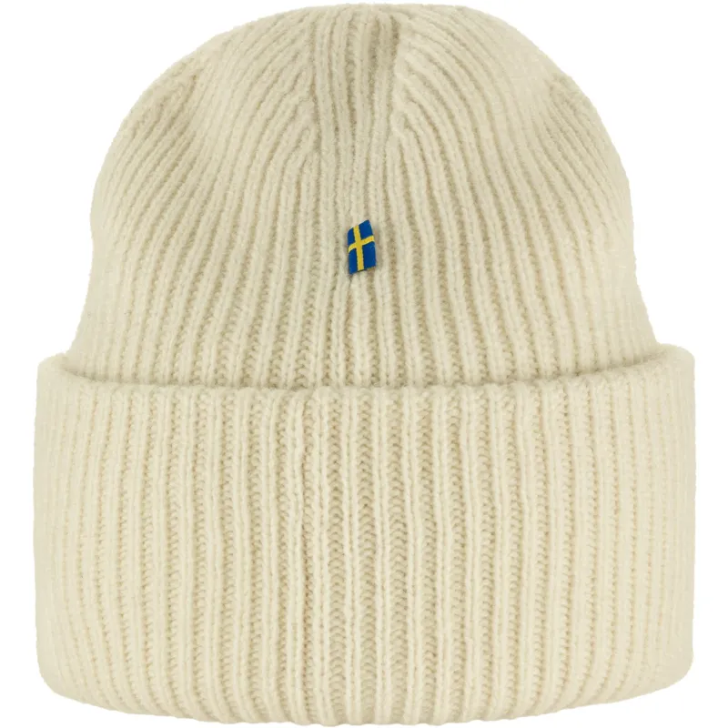 Fjallraven Heavy Beanie in Chalk White-1