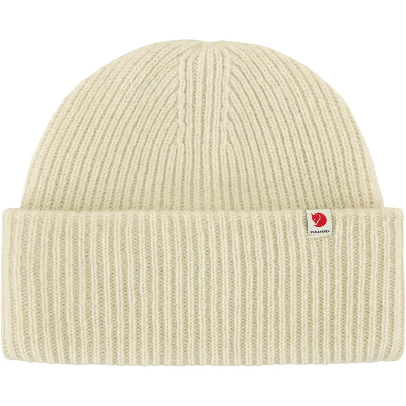 Fjallraven Heavy Beanie in Chalk White-2