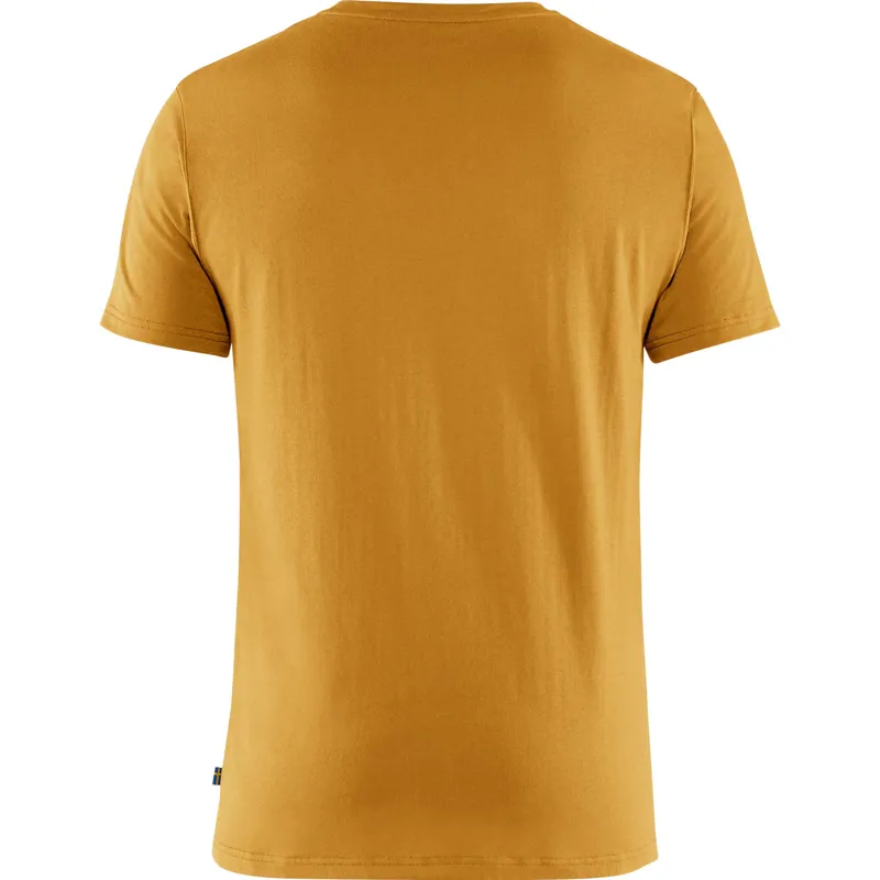 Fjallraven Logo T-Shirt Mens in Ochre-1