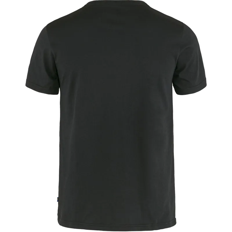 Fjallraven Logo T-Shirt Mens in Black-1