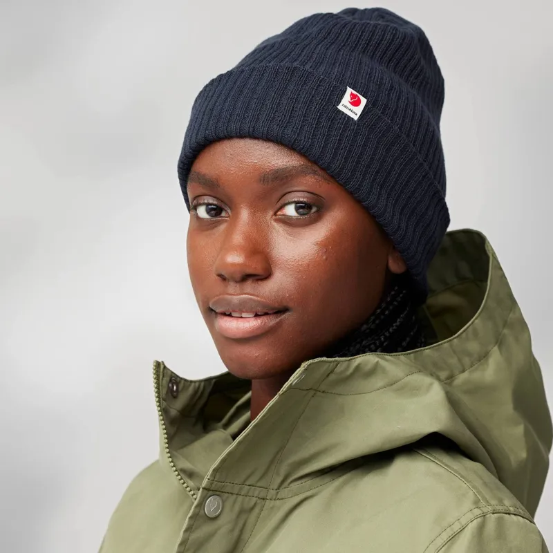 Fjallraven Rib Hat in Dark Navy-3