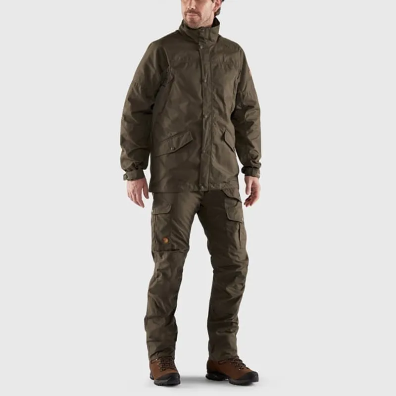 Fjallraven Forest Hybrid Jacket Mens in Green Camo/Laurel Green-2