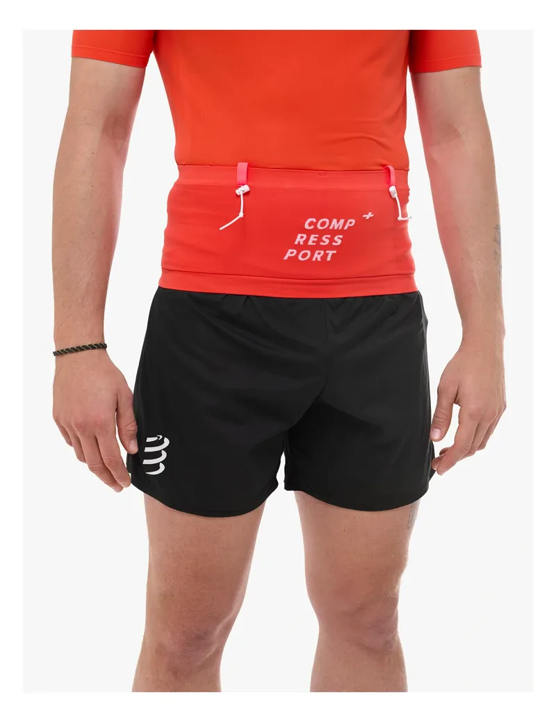 Compressport Free Belt Pro in Tigerlily/Fluo Red