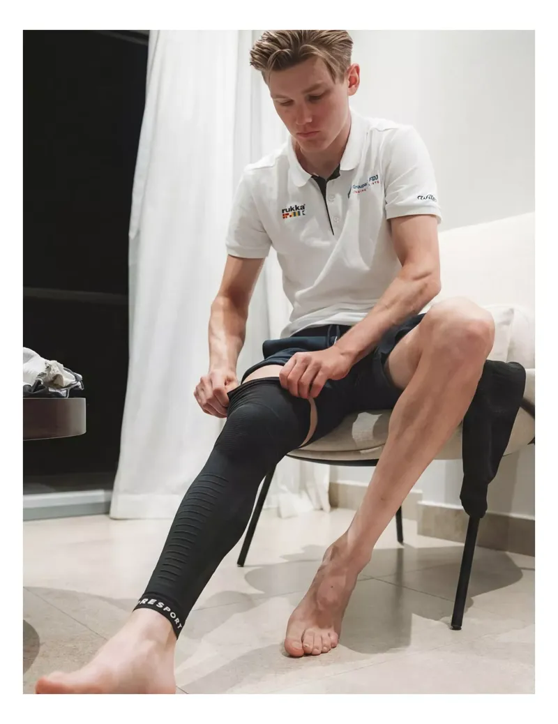 Compressport Full Legs Recovery 2.0 in Black-2