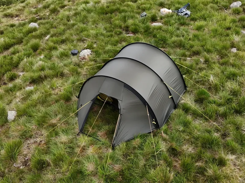 Nortent Ly 2 Silnylon 4S Tent with Footprint in Army Green-11