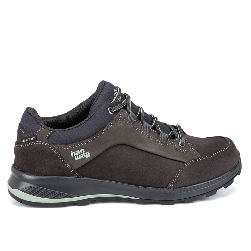 Hanwag Banks Low Bunion Lady GTX Womens in Asphalt/Mint-1