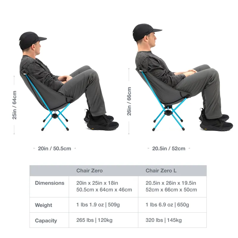 Helinox Chair Zero L Camping Chair in Grey-6