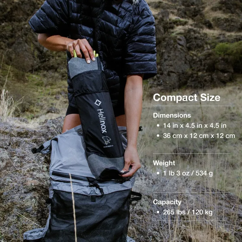 Helinox Chair Zero LT Camping Chair in Melon-12