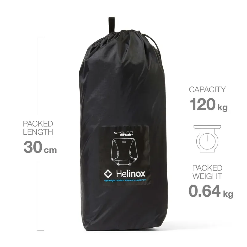 Helinox Ground Camping Chair in Black-4