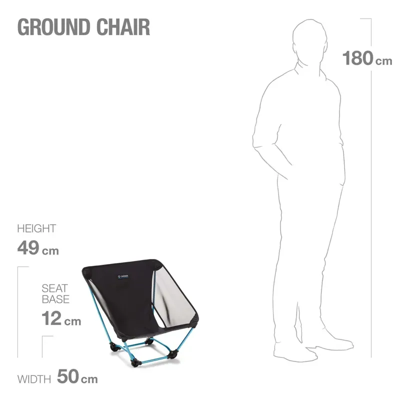 Helinox Ground Camping Chair in Black-5