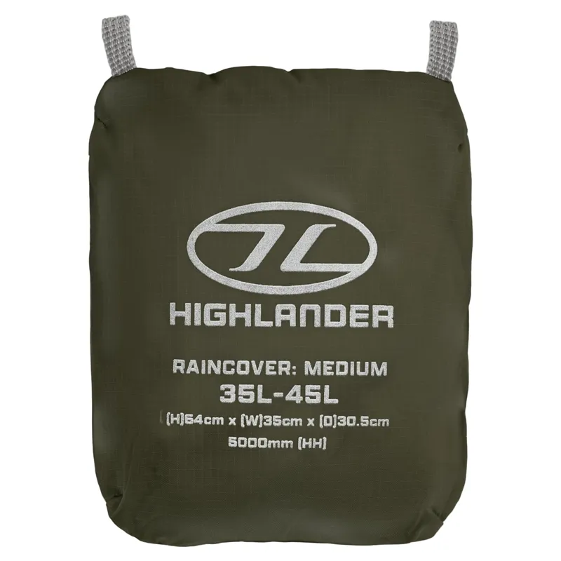 Highlander Ducks Back Raincover Medium 35-45L in Green-1