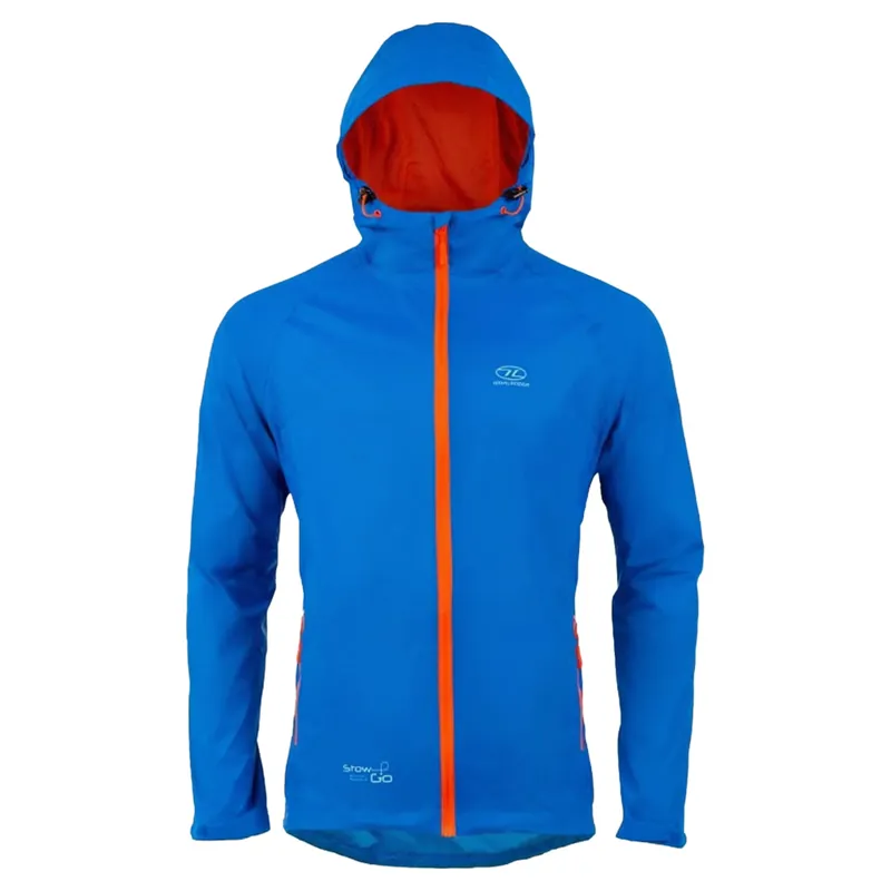 Highlander Stow and Go Packaway Jacket Unisex in Blue