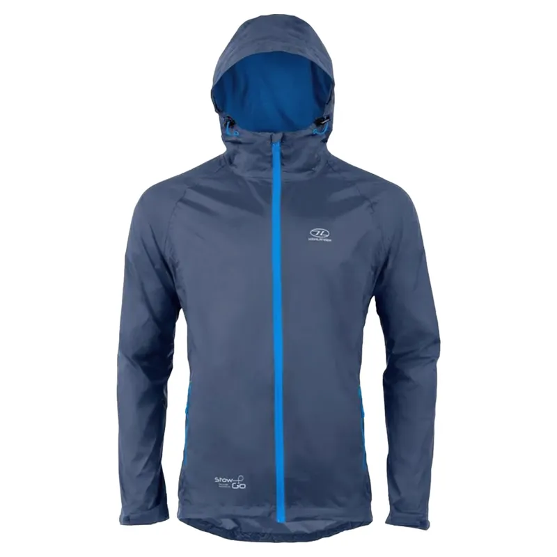 Highlander Stow and Go Packaway Jacket Unisex in Navy