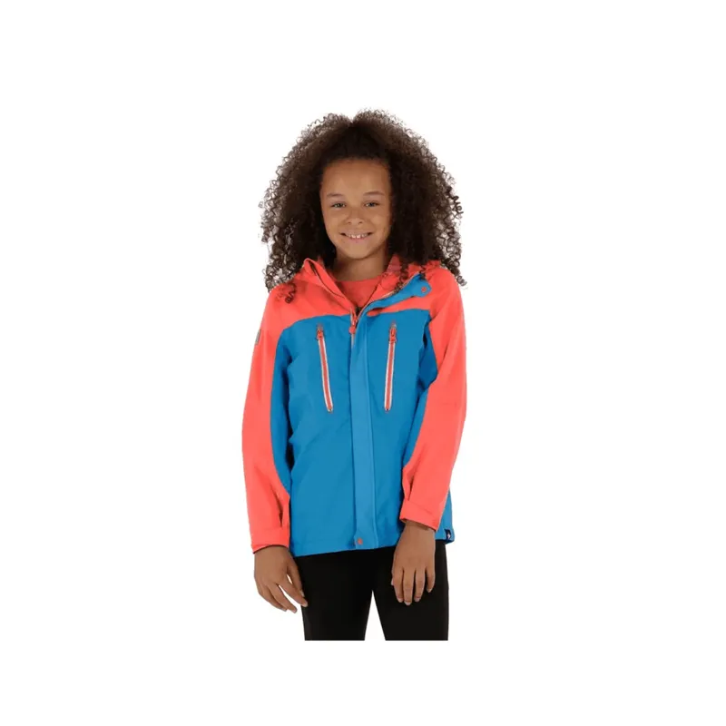 Regatta HiPoint III Stretch Waterproof Jacket Kids in Pluto/Peach