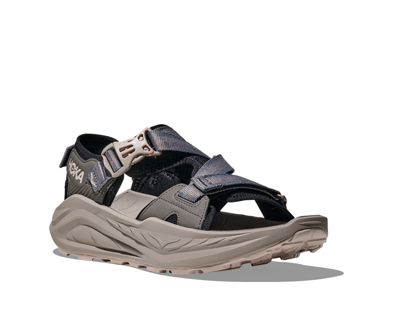 Hoka Infini Hike TC Men's Hiking Sandals in Black/Cement-1