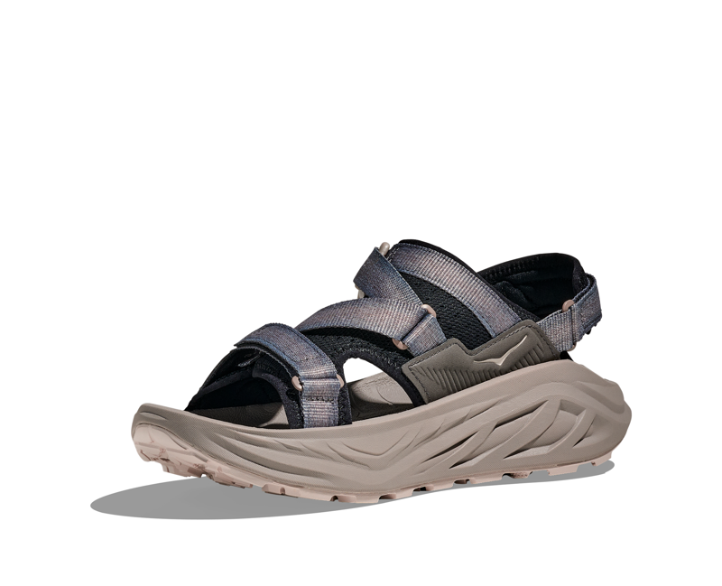 Hoka Infini Hike TC Men's Hiking Sandals in Black/Cement-2