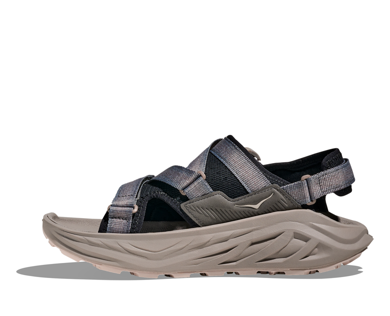 Hoka Infini Hike TC Men's Hiking Sandals in Black/Cement-3
