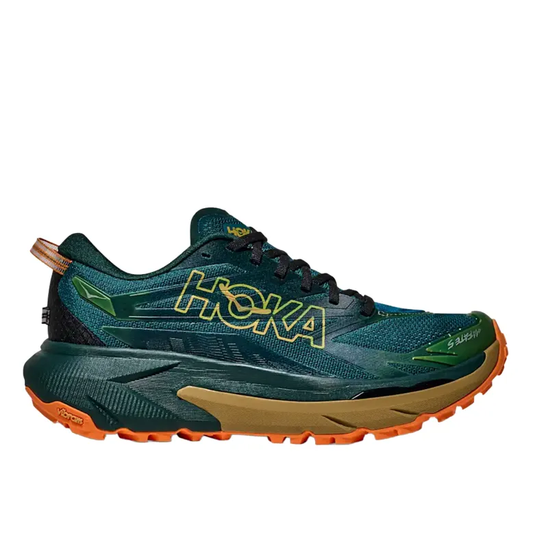 Hoka Mafate 5 Trail Running Shoes Mens in Tidal Wave/Mustard Seed