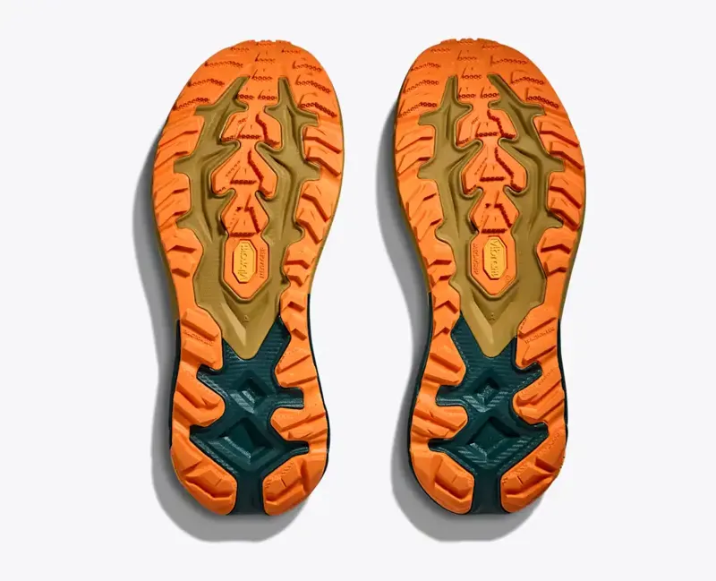 Hoka Mafate 5 Trail Running Shoes Mens in Tidal Wave/Mustard Seed-1