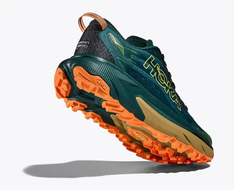 Hoka Mafate 5 Trail Running Shoes Mens in Tidal Wave/Mustard Seed-2