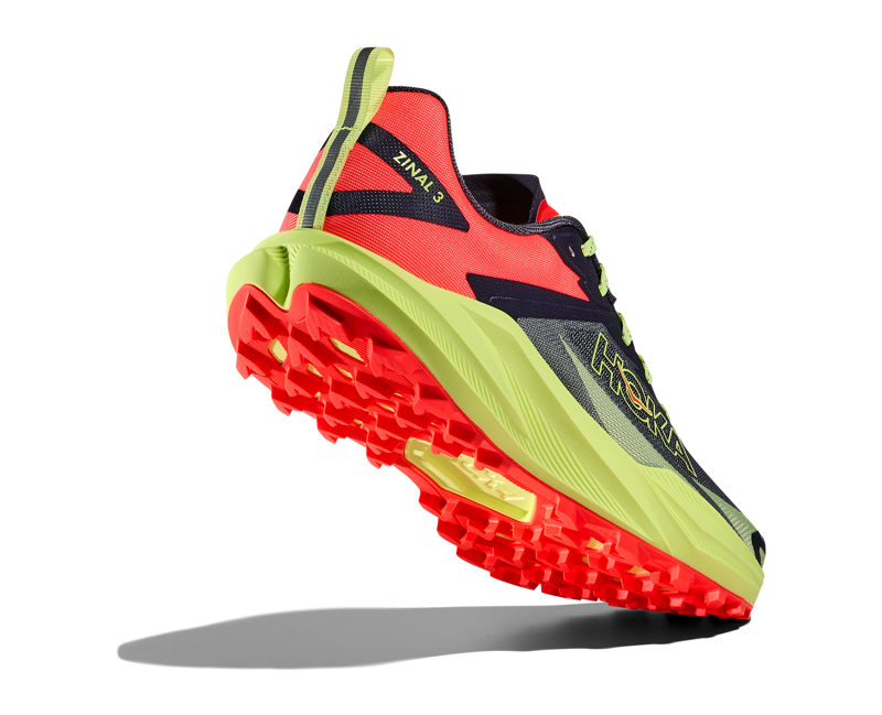 Hoka Zinal 3 Trail Running Shoes Mens in Squid Ink/Neon Yuzu-2