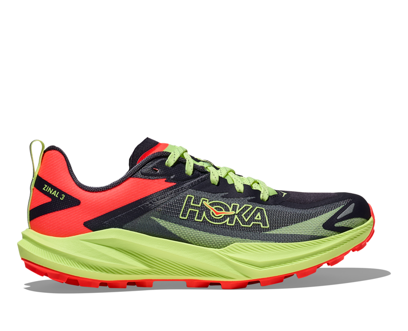 Hoka Zinal 3 Trail Running Shoes Womens in Squid Ink/Neon Yuzu