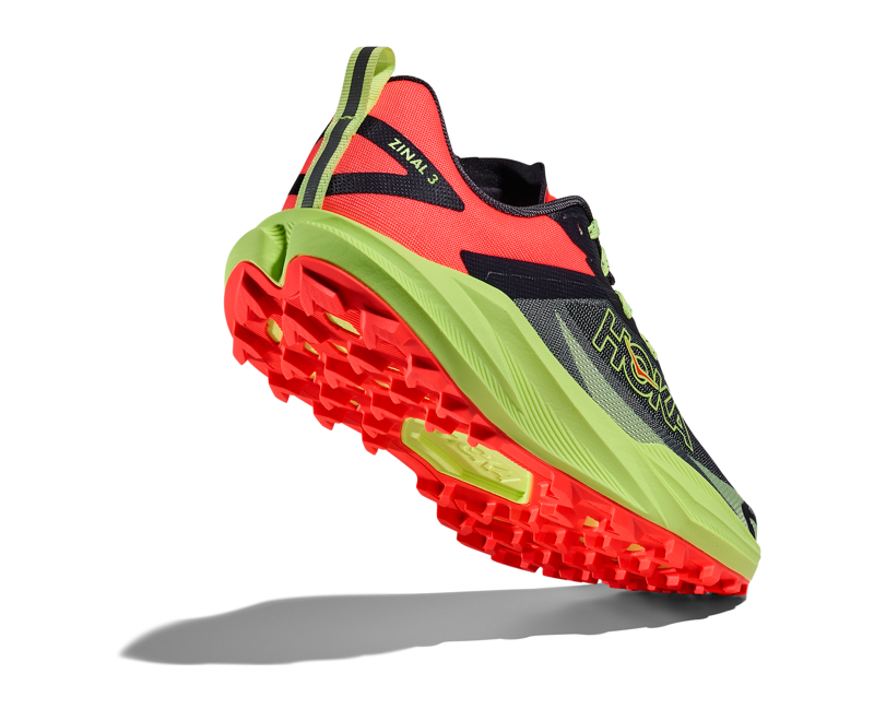 Hoka Zinal 3 Trail Running Shoes Womens in Squid Ink/Neon Yuzu-2