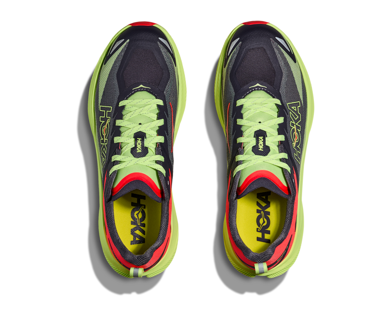 Hoka Zinal 3 Trail Running Shoes Womens in Squid Ink/Neon Yuzu-7
