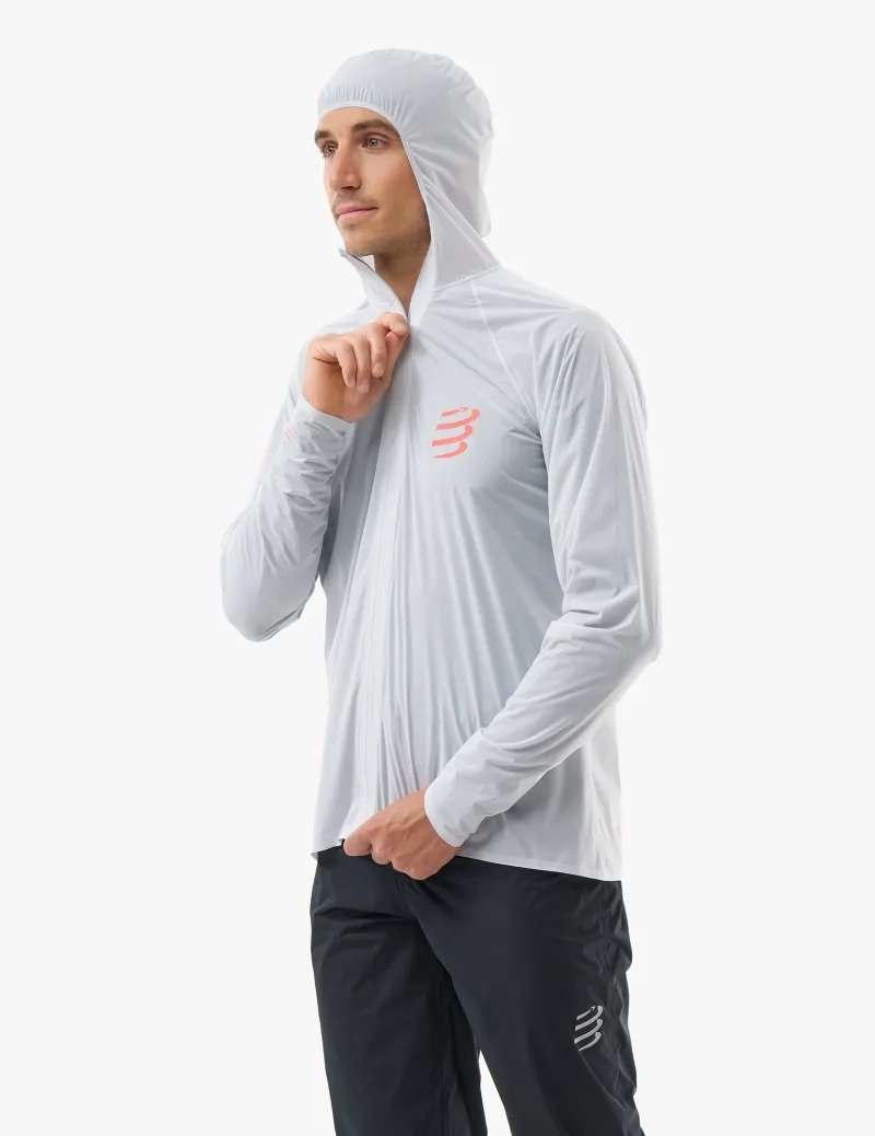 CompresSport Hurricane Waterproof 10/10 Jacket Unisex in Grey Dawn-2