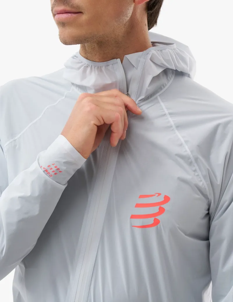 CompresSport Hurricane Waterproof 10/10 Jacket Unisex in Grey Dawn-5