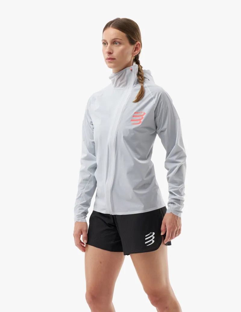 CompresSport Hurricane Waterproof 10/10 Jacket Womens in Grey Dawn