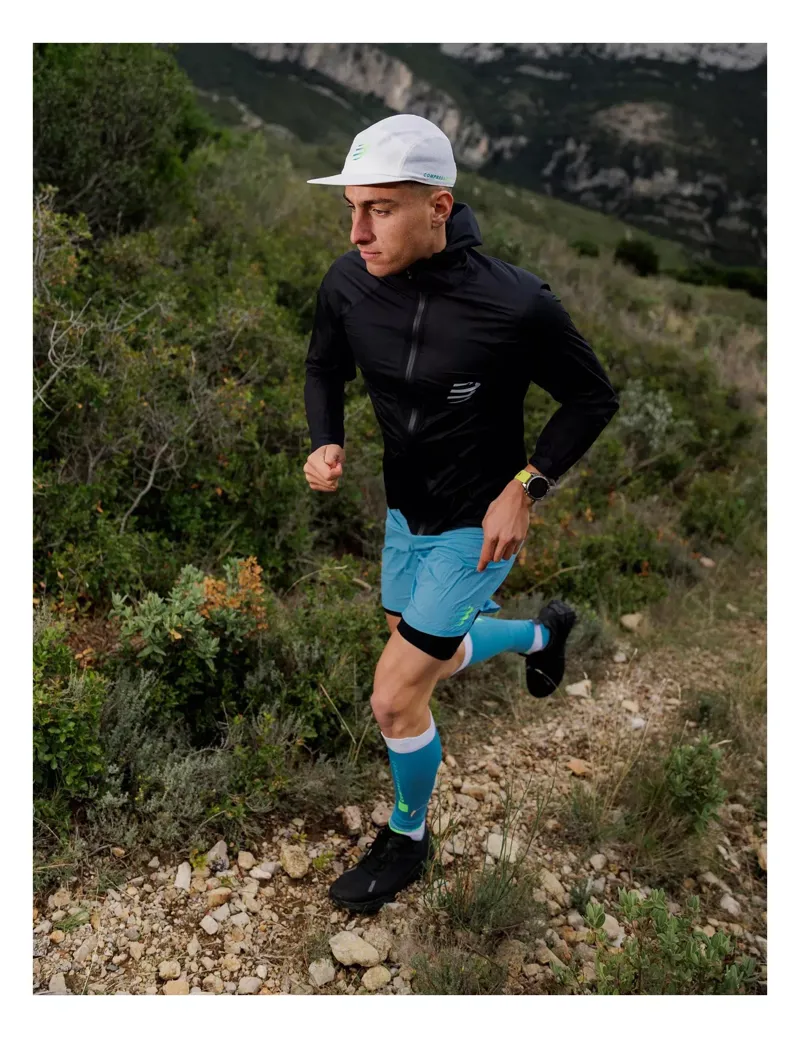 Compressport Hurricane Waterproof Jacket Mens in Black-7