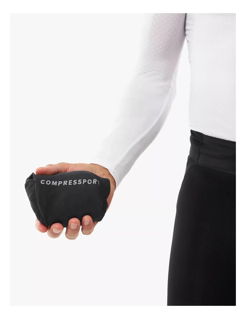 Compressport Hurricane Waterproof Jacket Mens in Black-5