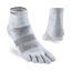 Injinji Run Lightweight Mini Crew Unisex Socks in Gray